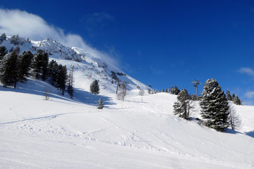 Talabfahrt von der Gamsleitenbahn in Obertauern