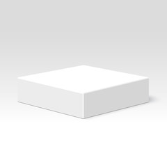 White box. Package. Vector illustration.