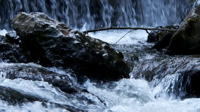Natural Waterfall and River