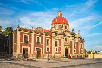 Fototapeta na wymiar Basilica of Our Lady of Guadalupe, mexico city