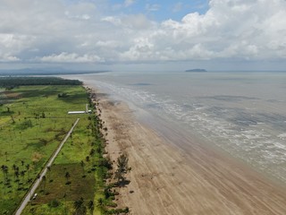The Golden Beach of Trombol, Sarawak, Borneo Island