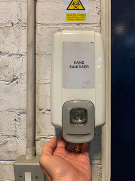 Workplace Hand Sanitiser Station Portrait View