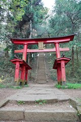 新府城跡藤武神社の鳥居