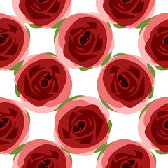seamless floral background with rose flowers