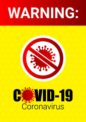 COVID-19 CoronaVirus - Close/Warning Poster