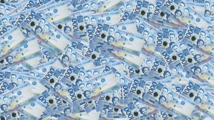 Background of 1000 Philippine peso banknotes