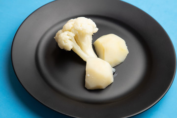 cooked cauliflower dish with potatoes
