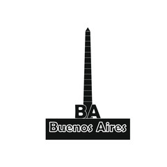 March 5, 2020 buenos aires Argentina: obelisk buenos aires vector icon