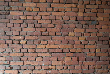 Fototapeta premium old red brick wall background