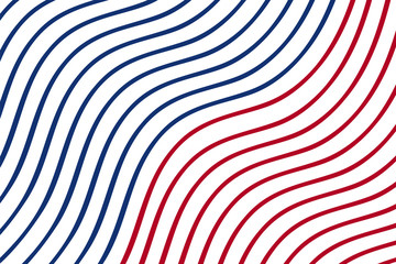 Wave line background. Blue and red wavy optical illusion vector illustration. Abstract geometric stripe pattern. Vector waves closeup.