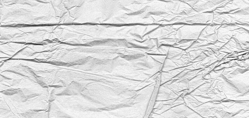 Vintage crumpled white paper for banner concept