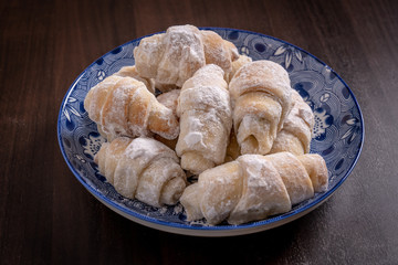 Delicious  traditional fresh croissants