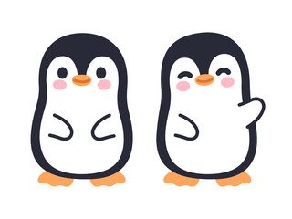 Cute cartoon penguin