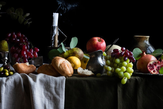 Dutch Still Life with Food.