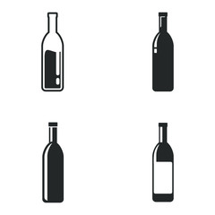 bottle icon template color editable. bottle symbol vector sign isolated on white background illustration for graphic and web design.