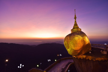 Golden stone of faith in Myanmar