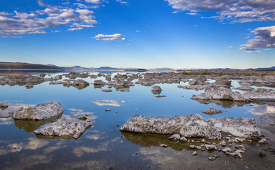 Eastern lakeside at Mono Lake during summer, California, USA