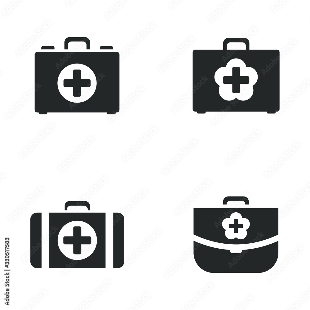 Aufkleber first aid icon template color editable. first aid symbol vector sign isolated on white background il