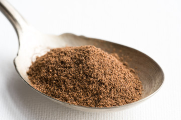 Ground Allspice on a Vintage Spoon