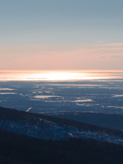 aerial view of mountains