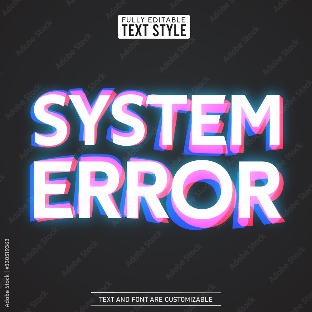 Fototapete glitch digital noise distortion modern cool effect text font collection typeface alphabet letters, n