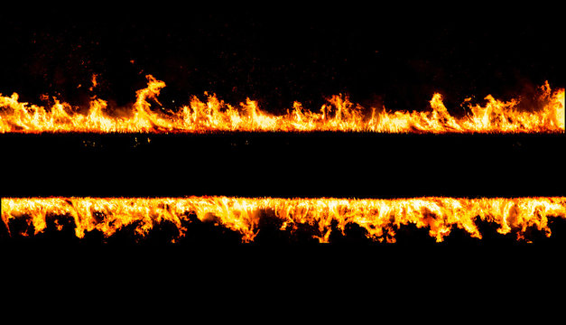 fiery lines set in black