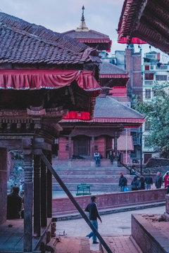 Cultural architecture at Basantapur Nepal  