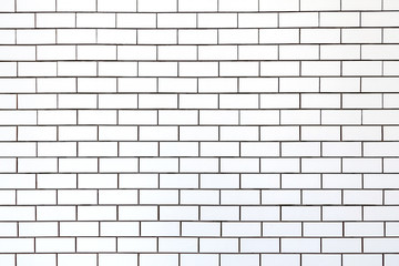 white tiles wall Wide angle.