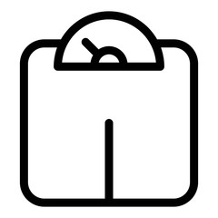 Weight scale icon in line style.