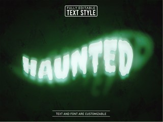 Ghost spooky plasma smoke editable text effect