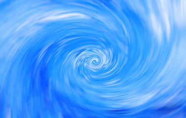 Blue background of water spiral
