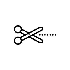 Vector illustration, scissor icon design