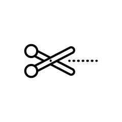 Vector illustration, scissor icon design