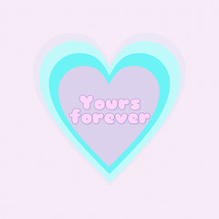 heart on white background