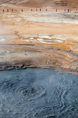 Schwefelquelle Island Vulkanlandschaft