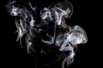 Fototapeta premium Smoke on black background