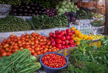Fototapeta na wymiar Various Vegetables For Sale