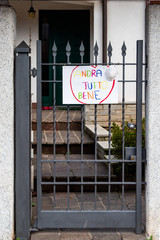 Naklejka premium andrà tutto bene