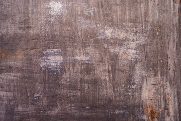 A sheet of iron subject to rust. External part of the building.