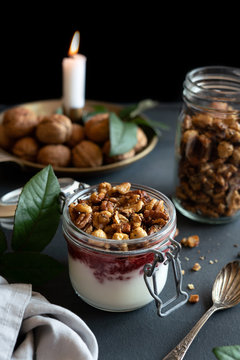 Homemade Keto Granola Parfait..
