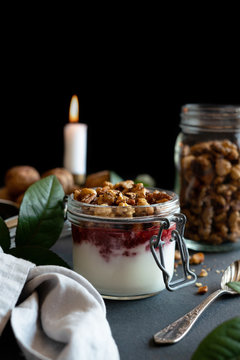 Homemade Keto Granola Parfait..
