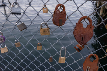 Portsmouth Love Wall in Prescott Parl - Portsmouth, New Hampshire.