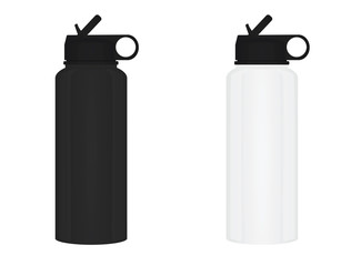 Sport water bottle. vector illustration