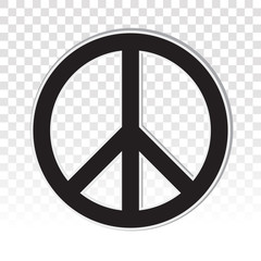Peace sign icon for applications and websites
