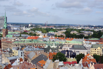 Panorama aériens de la ville de Riga