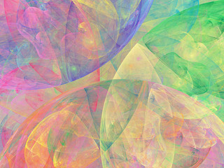 rainbow abstract fractal background 3d rendering illustration