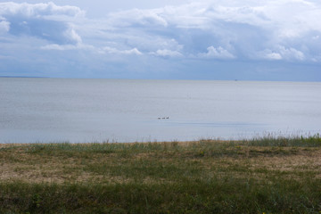 Mer baltique vue de l'isthme de Courlande