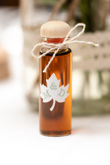 Detail of a decoration of a wedding table