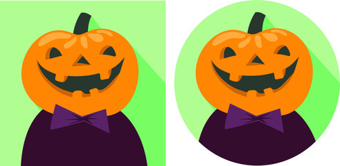 Hipster Halloween Flat Avatar