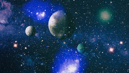 High quality space background. explosion supernova. Bright Star Nebula. Distant galaxy. Abstract...